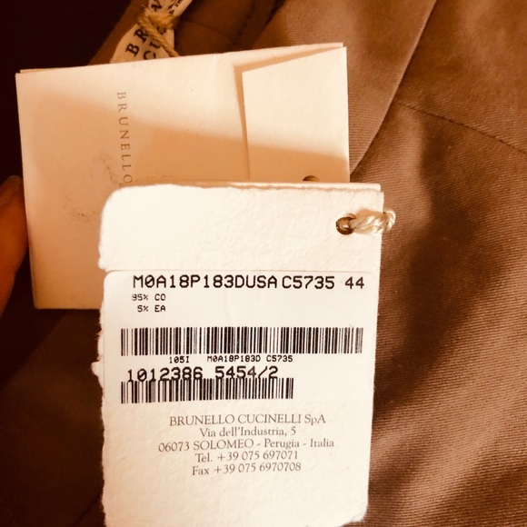 NWT Brunello cucinelli straight leg trouser sz 8 - Picture 4 of 5